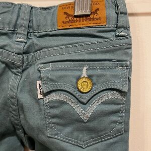 Levi's Teal Sparkly Jeans Size 2T